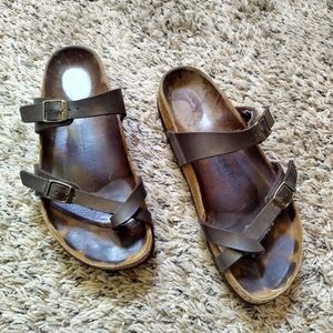 Birkenstock mayari leather toe loop sz 39/8,5